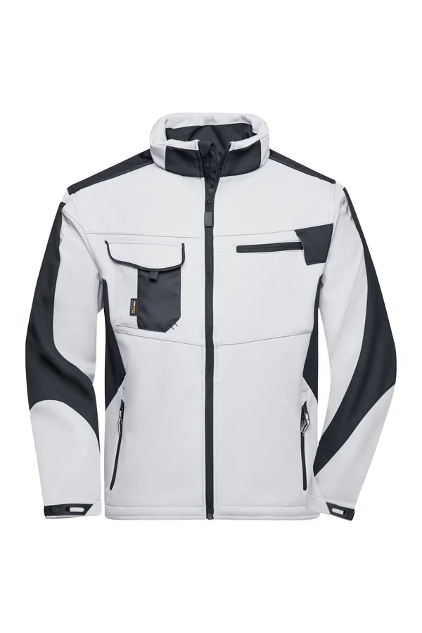 Workwear Softshell Jacket -STRONG- white/carbon