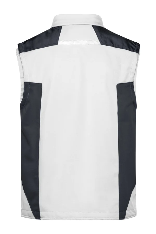 Workwear Softshell Vest -STRONG- white/carbon