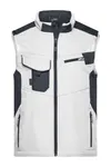Workwear Softshell Vest -STRONG- white/carbon