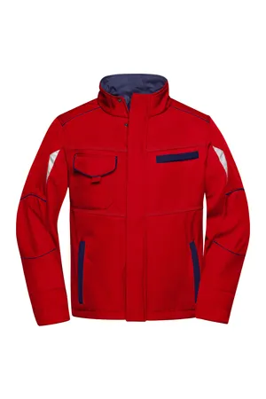 Workwear Softshell Jacket - COLOR - red/navy