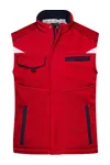 Workwear Winter Softshell Gilet - Color red/navy