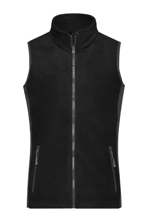 Damen Workwear Fleece Gilet - Strong black/carbon