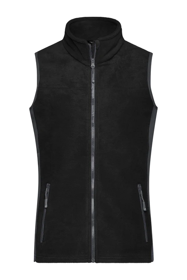 Damen Workwear Fleece Gilet - Strong black/carbon