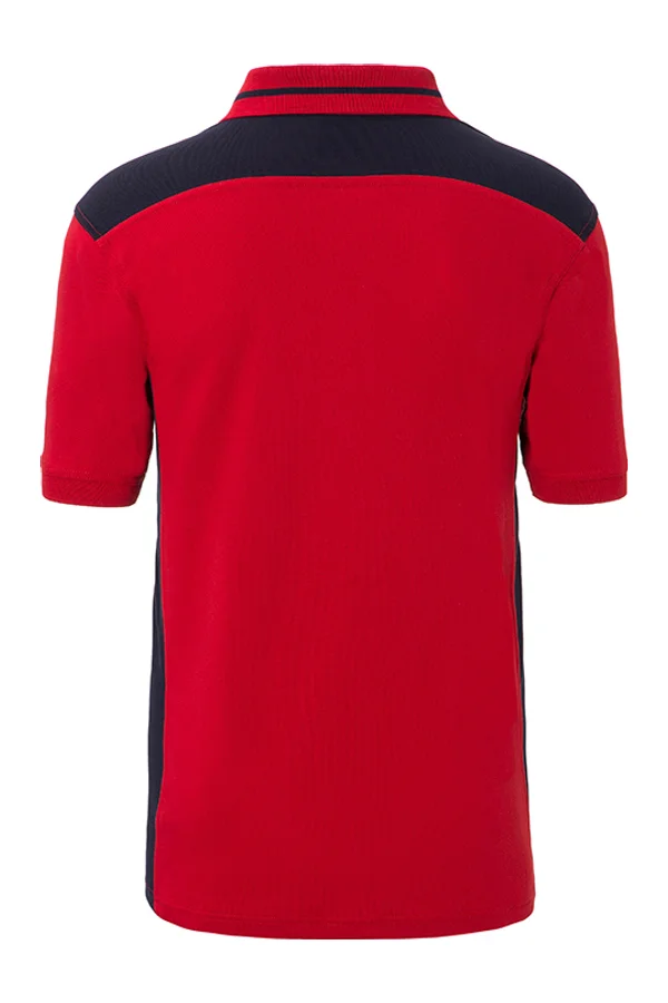 Men´s Workwear Polo - COLOR - red/navy