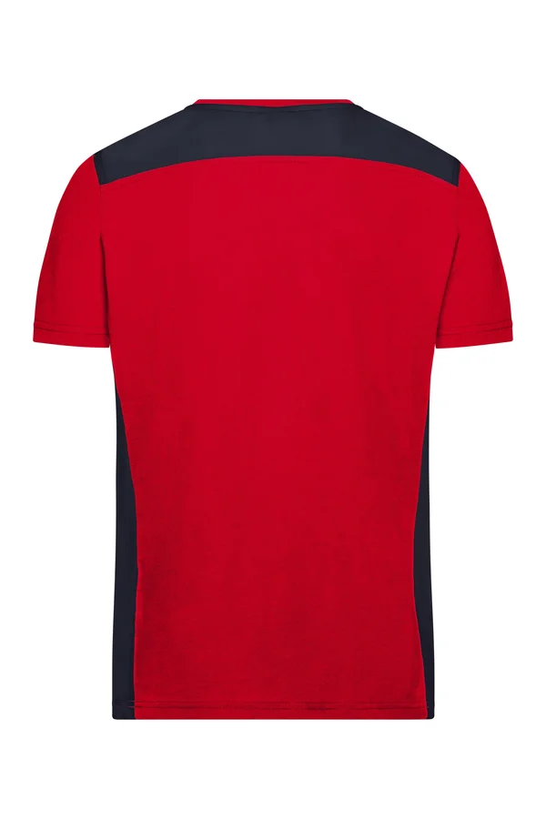 Men´s Workwear T-Shirt - COLOR - red/navy