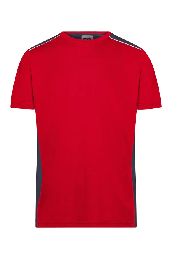 Men´s Workwear T-Shirt - COLOR - red/navy