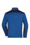 Men´s Knitted Workwear Fleece Half-Zip - STRONG - royal melange/navy