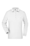Damen Workwear Polo mit Brusttasche langarm White