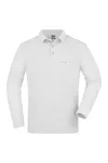 Herren Workwear Polo mit Brusttasche langarm White