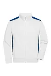 Men´s Workwear Sweat Jacket - COLOR - white/royal