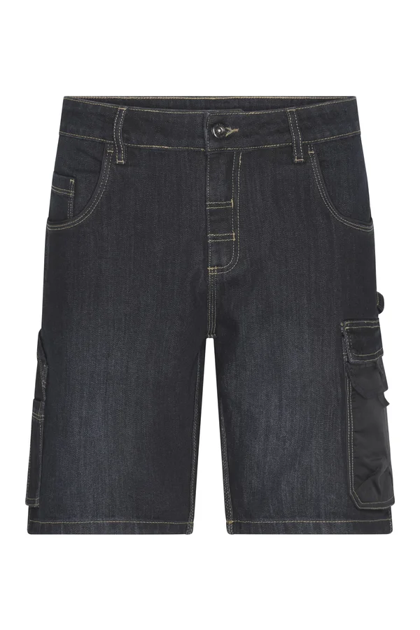 Workwear Denim Stretch Bermudas Black Denim