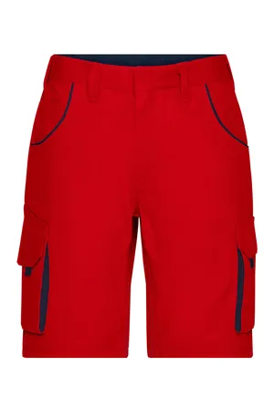 Workwear Bermudas - COLOR - red/navy