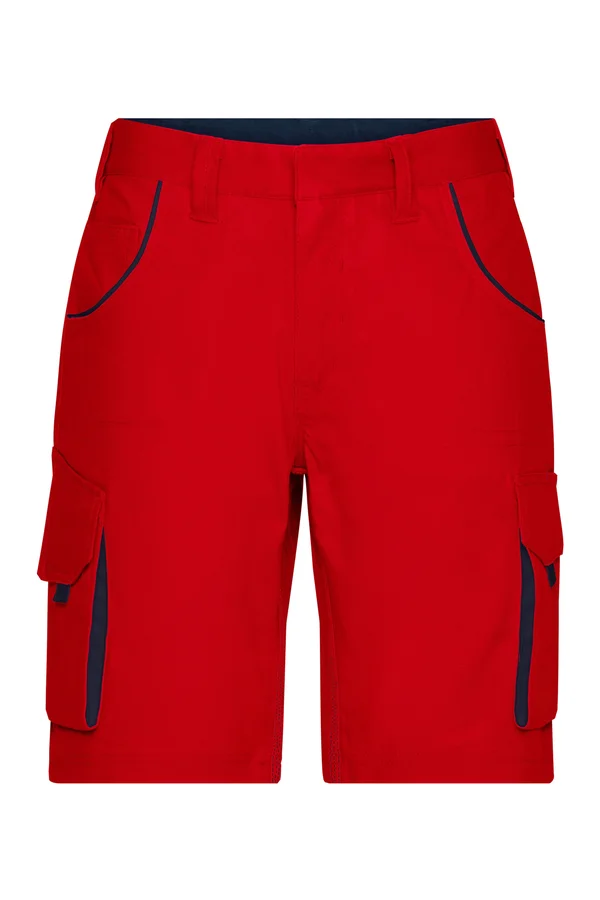 Workwear Bermudas - COLOR - red/navy
