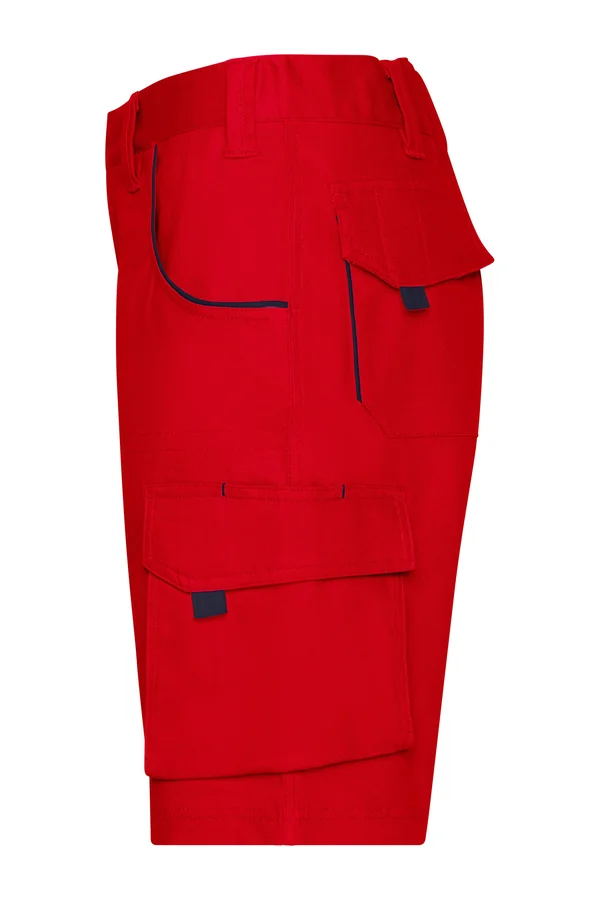 Workwear Bermudas - COLOR - red/navy