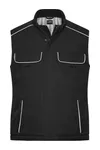 Workwear Softshell Padded Gilet - Solid Black