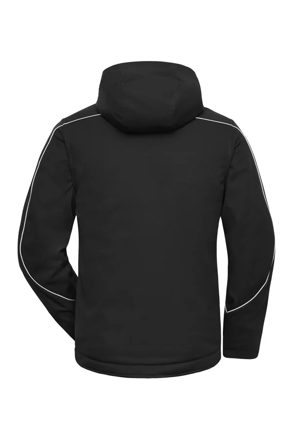 Workwear Softshell Padded Jacket - SOLID - Black