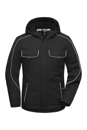 Workwear Softshell Padded Jacket - SOLID - Black