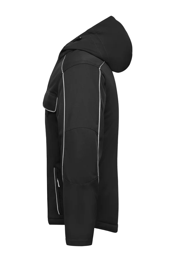 Workwear Softshell Padded Jacket - SOLID - Black