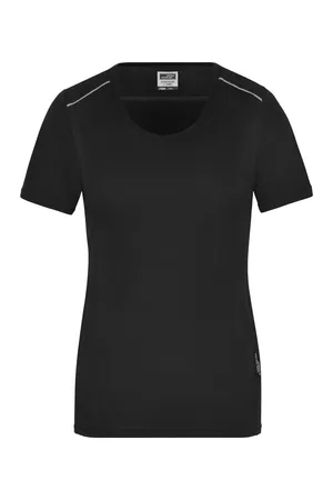 Damen Workwear T-Shirt - Solid Black