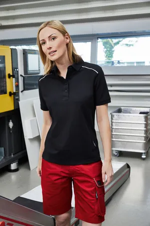 Damen Workwear Polo - Solid Black