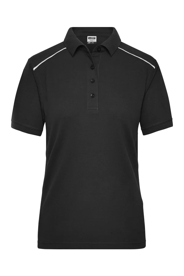 Damen Workwear Polo - Solid Black