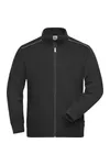 Men´s Workwear Sweat-Jacket - SOLID - Black