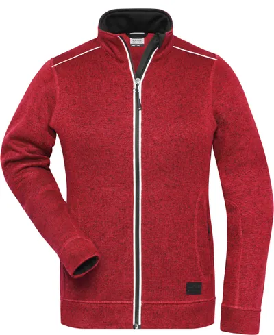 Damen Workwear Strickfleece Jacke - Solid