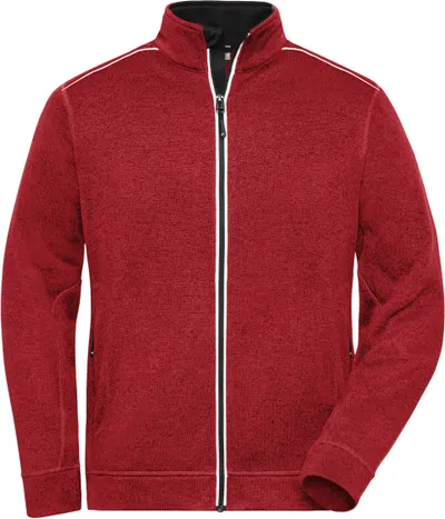 Herren Workwear Strickfleece Jacke - Solid