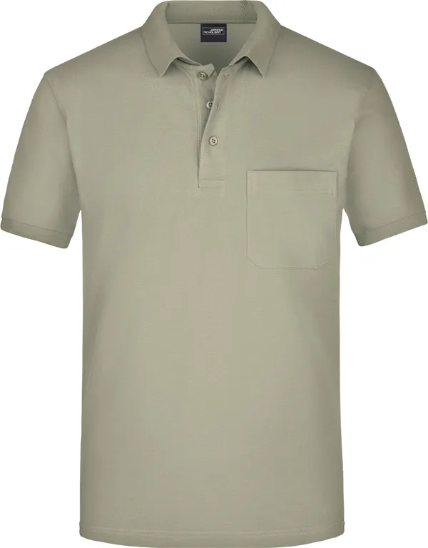 Piqué Polo mit Brusttasche