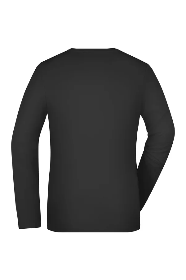 Ladies´ Stretch Shirt Long-Sleeved Black
