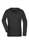 Ladies´ Stretch Shirt Long-Sleeved Black