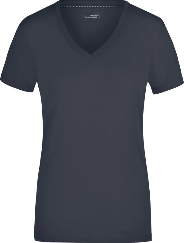 Damen Stretch V-Ausschnitt T-Shirt