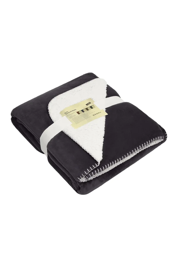 Cosy Hearth Blanket anthracite/natural