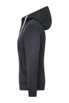 Ladies´ Lifestyle Zip-Hoody Black / Grey Heather