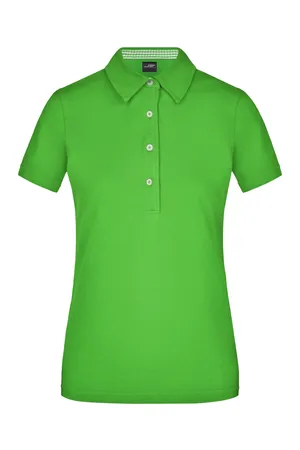 Ladies´ Plain Polo lime green/lime green/white
