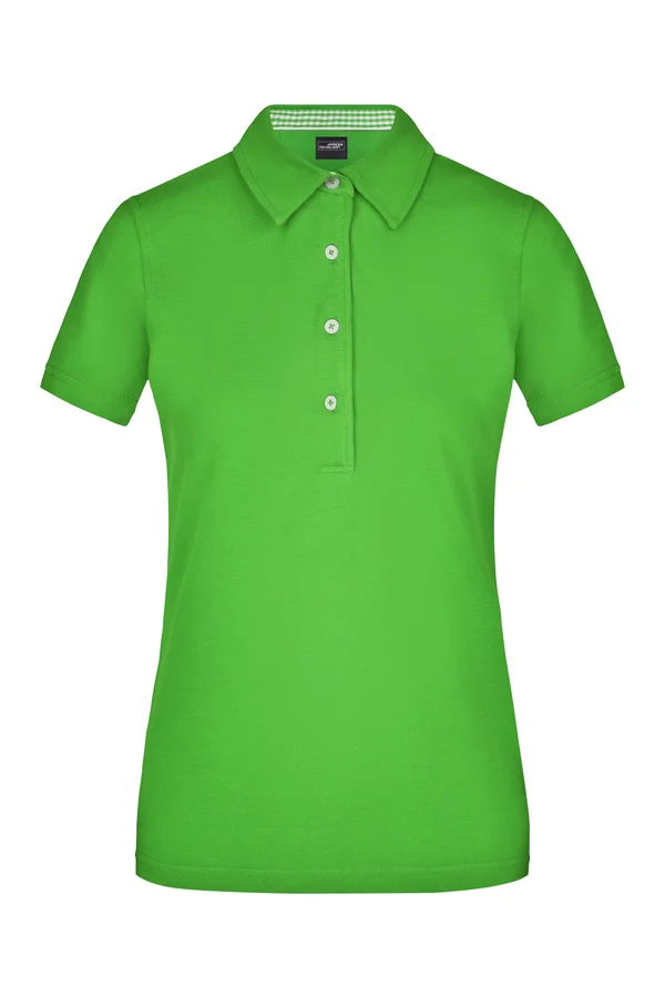 Ladies´ Plain Polo lime green/lime green/white