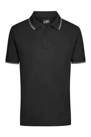 Men´s Polo Black / White