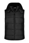 Herren Kapuzen Steppweste Black
