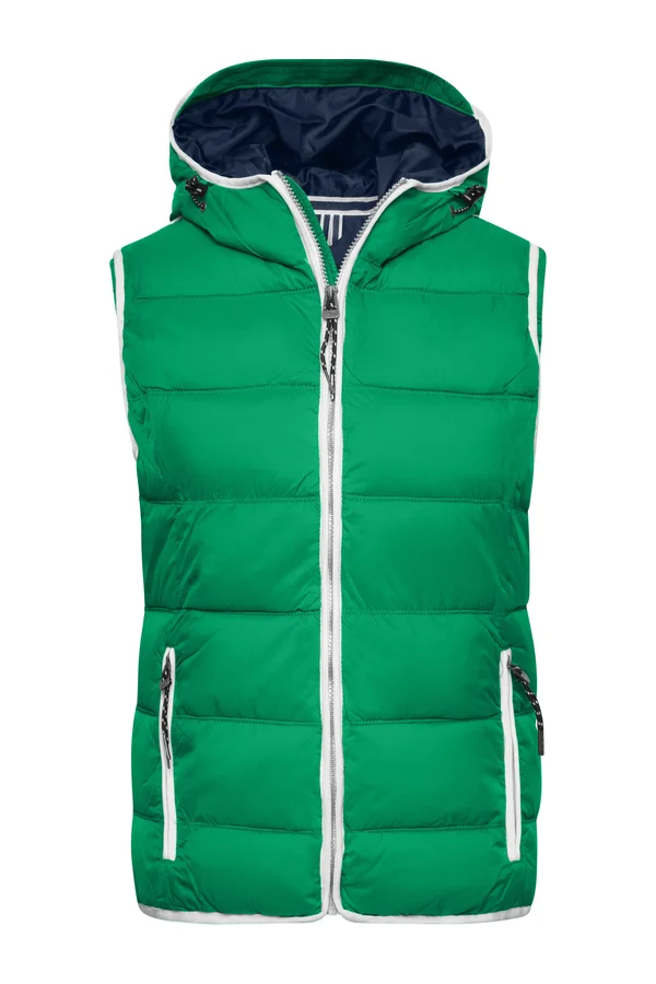 Ladies´ Maritime Vest irish green/white