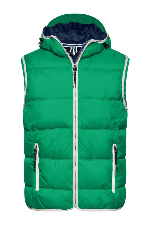 Men´s Maritime Vest irish green/white