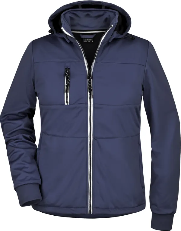 Damen 3-Lagen Softshell Jacke Maritim