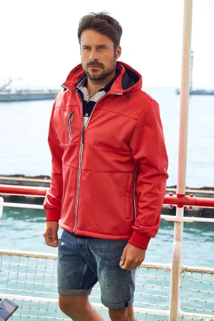 Men´s Maritime Jacket red / navy / white