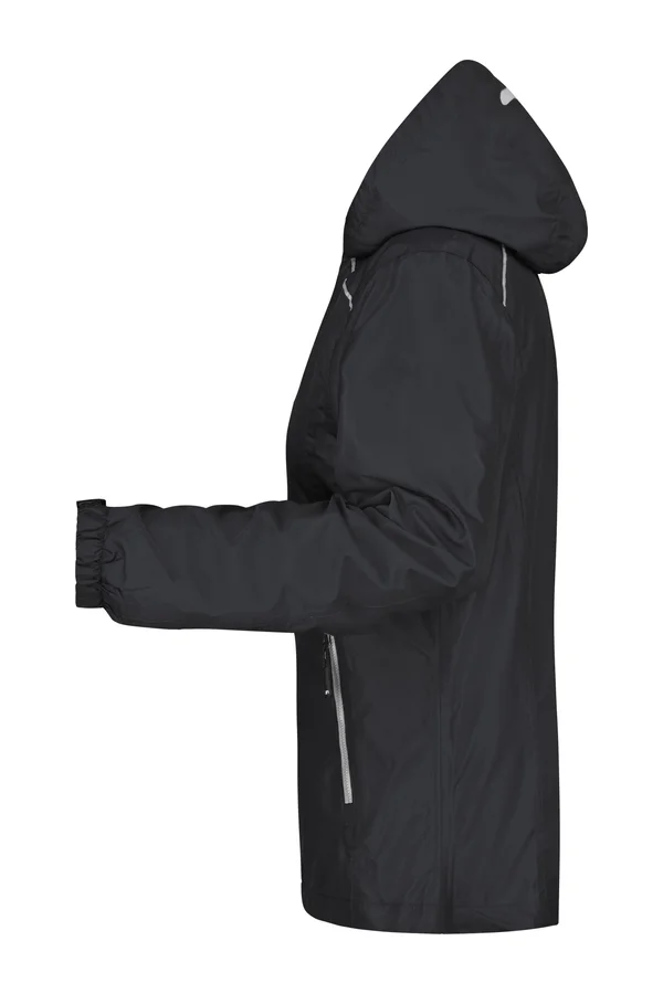 Ladies´ Rain Jacket Black / Silver