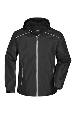 Men´s Rain Jacket Black / Silver