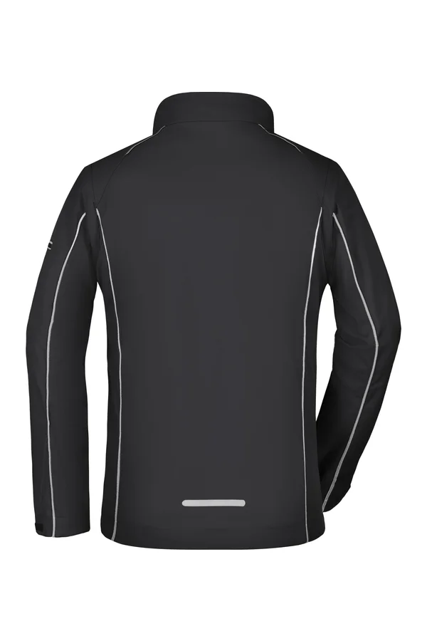 Ladies´ Zip-Off Softshell Jacket Black / Silver