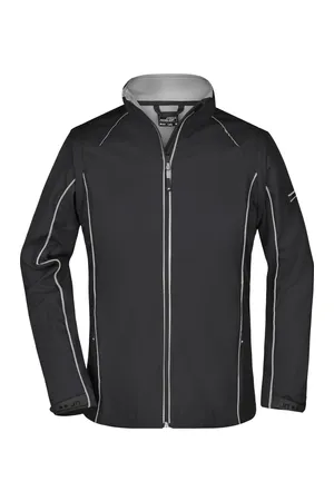 Ladies´ Zip-Off Softshell Jacket Black / Silver