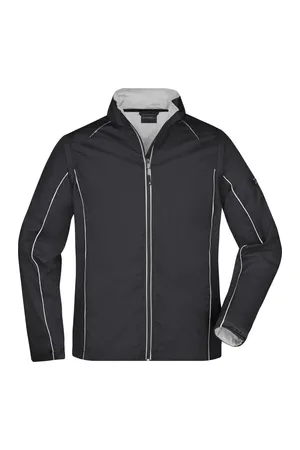 Men´s Zip-Off Softshell Jacket Black / Silver