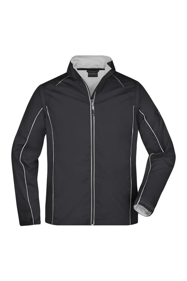 Men´s Zip-Off Softshell Jacket Black / Silver