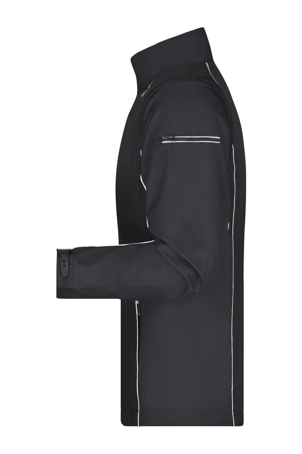 Men´s Zip-Off Softshell Jacket Black / Silver
