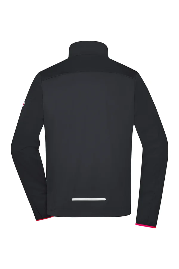 Men´s Sports Softshell Jacket black/light red